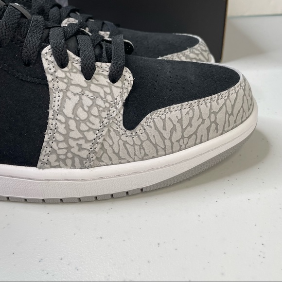 Air Jordan 1 Mid SE Black & Grey Mens Size 10 Basketball Sneakers - Picture 5 of 13